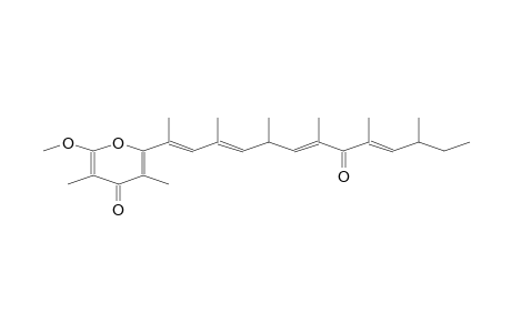 4H-PYRAN-4-ONE, 2-(1,3,5,7,9,11-HEXAMETHYL-8-OXO-1,3,6,9-TRIDECATETRAENYL)-6-METHOXY-3,5-DIMETHYL-