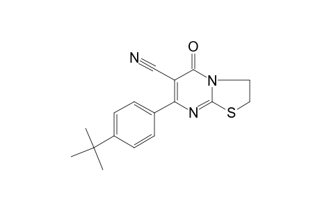 7-(4-tert-Butylphenyl)-5-oxo-2,3-dihydro-5H-[1,3]thiazolo[3,2-a]pyrimidine-6-carbonitrile