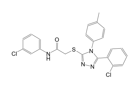 N-(3-chlorophenyl)-2-{[5-(2-chlorophenyl)-4-(4-methylphenyl)-4H-1,2,4-triazol-3-yl]sulfanyl}acetamide