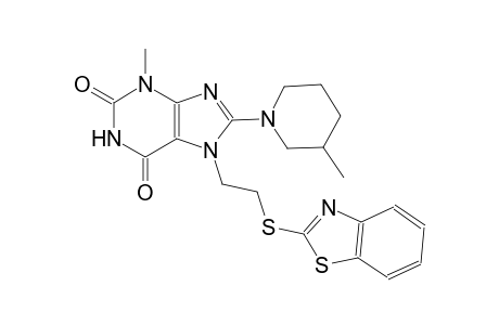 7-[2-(1,3-benzothiazol-2-ylsulfanyl)ethyl]-3-methyl-8-(3-methyl-1-piperidinyl)-3,7-dihydro-1H-purine-2,6-dione