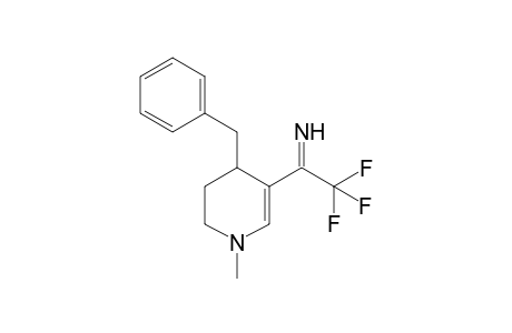 1-Methyl-4-benzy-2,3-dehydro-3-(2,2,2-trifluoro-1-iminoethyl)piperidine