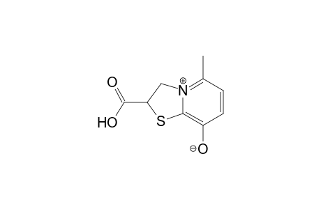 Thiazolo[3,2-a]pyridinium, 2-carboxy-2,3-dihydro-8-hydroxy-5-methyl-, hydroxide, inner salt