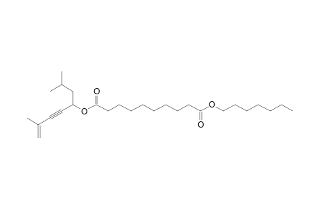 Sebacic acid, 2,7-dimethylocta-7-en-5-yn-4-yl heptyl ester