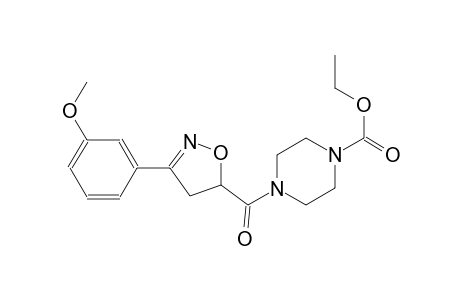 1-piperazinecarboxylic acid, 4-[[4,5-dihydro-3-(3-methoxyphenyl)-5-isoxazolyl]carbonyl]-, ethyl ester