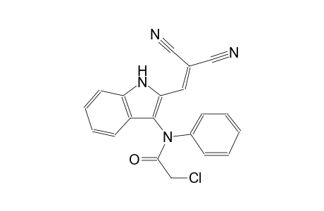 2-chloro-N-[2-(2,2-dicyanovinyl)-1H-indol-3-yl]-N-phenylacetamide