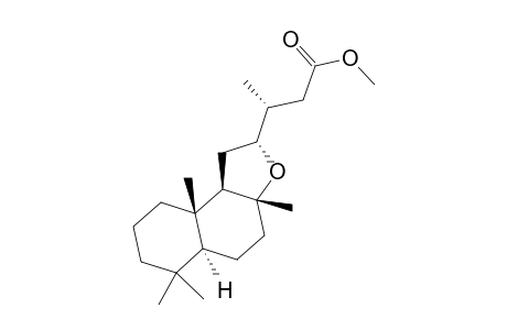 (3R)-3-[(2R,3aR,5aS,9aS,9bR)-3a,6,6,9a-tetramethyl-2,4,5,5a,7,8,9,9b-octahydro-1H-benzo[e]benzofuran-2-yl]butanoic acid methyl ester