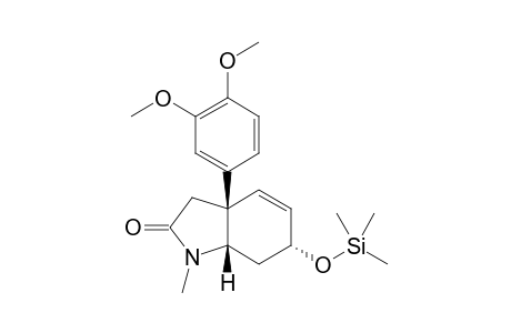 (3aR,6R,7aS)-3a-(3,4-dimethoxyphenyl)-1-methyl-6-trimethylsilyloxy-3,6,7,7a-tetrahydroindol-2-one