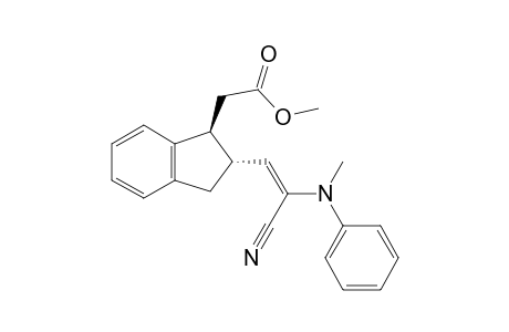 2-[(1S,2R)-2-[(E)-2-cyano-2-(N-methylanilino)ethenyl]-2,3-dihydro-1H-inden-1-yl]acetic acid methyl ester