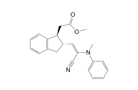 2-[(1S,2R)-2-[(E)-2-cyano-2-(N-methylanilino)ethenyl]-2,3-dihydro-1H-inden-1-yl]acetic acid methyl ester