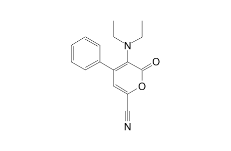 3-(DIETHYLAMINO)-4-PHENYL-2-OXO-2H-PYRAN-6-CARBONITRILE