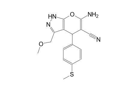 pyrano[2,3-c]pyrazole-5-carbonitrile, 6-amino-1,4-dihydro-3-(methoxymethyl)-4-[4-(methylthio)phenyl]-