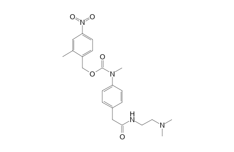 N-[2-[N,N-Dimethylamino)ethyl] 4-[N-methyl-N-(2-methyl-4-nitropbenzyloxycarbonyl)amino]phenylaceamide hydrochloride