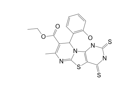 ETHYL-9-(2-HYDROXYPHENYL)-7-METHYL-2,4-DITHIOXO-2,3,4,9-TETRAHYDRO-1H-THIAZOLO-[3,2-A:4,5-D']-DIPYRIMIDINE-8-CARBOXYLATE