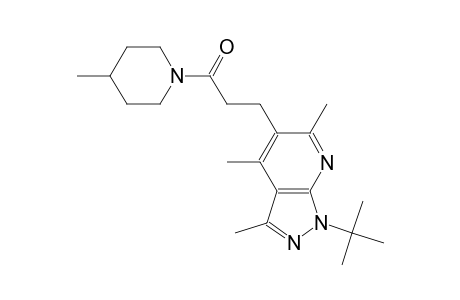 1H-pyrazolo[3,4-b]pyridine, 1-(1,1-dimethylethyl)-3,4,6-trimethyl-5-[3-(4-methyl-1-piperidinyl)-3-oxopropyl]-