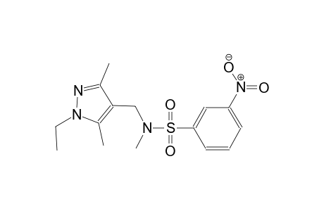benzenesulfonamide, N-[(1-ethyl-3,5-dimethyl-1H-pyrazol-4-yl)methyl]-N-methyl-3-nitro-