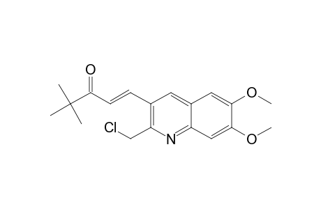 (1E)-1-[2-(Chloromethyl)-6,7-dimethoxyquinolin-3-yl]-4,4-dimethylpent-1-en-3-one