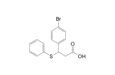 3-(4-bromophenyl)-3-(phenylthio)propanoic acid