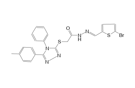 acetic acid, [[5-(4-methylphenyl)-4-phenyl-4H-1,2,4-triazol-3-yl]thio]-, 2-[(E)-(5-bromo-2-thienyl)methylidene]hydrazide