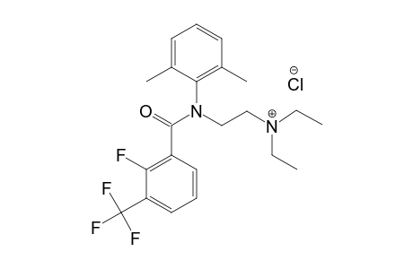 N-(2-DIETHYLAMINOETHYL)-N-(2,6-DIMETHYLPHENYL)-2-FLUORO-3-TRIFLUOROMETHYL-BENZAMIDE-HYDROCHLORIDE
