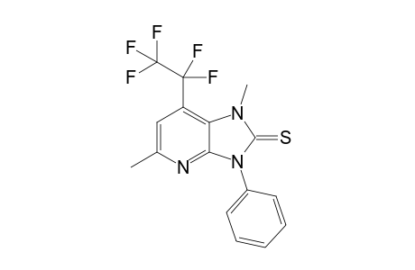 1,5-Dimethyl-3-phenyl-7-(pentafluoroethyl)-1,3-dihydro-2H-imidazo[4,5-b]pyridine-2-thione