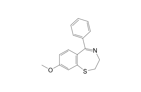 8-Methoxy-5-phenyl-2,3-dihydro-1,4-benzothiazepine
