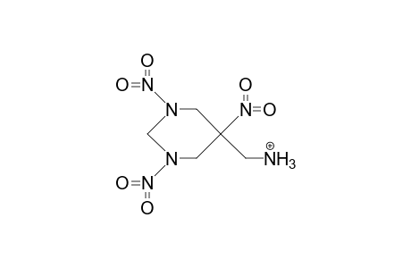 1,3,5-Trinitro-5-(ammonium-methyl)-1,3-diaza-cyclohexane cation