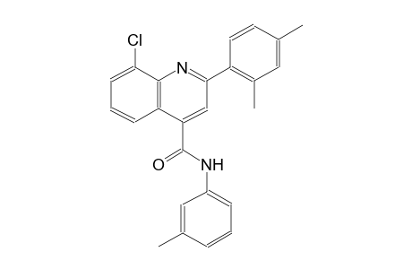4-quinolinecarboxamide, 8-chloro-2-(2,4-dimethylphenyl)-N-(3-methylphenyl)-