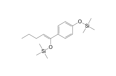 Silylation artifact, bis(trimethylsilyl) derivative of 4-pentanoylphenol
