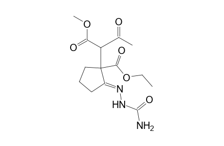 Ethyl 2-[2-(aminocarbonyl)hydrazono]-1-[1-[(methyloxy)carbonyl]-2-oxopropyl]-1-cyclopentanecarboxylate