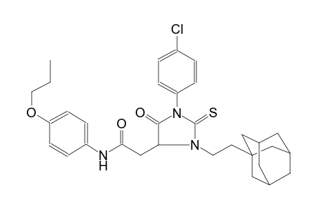 4-imidazolidineacetamide, 1-(4-chlorophenyl)-5-oxo-N-(4-propoxyphenyl)-2-thioxo-3-(2-tricyclo[3.3.1.1~3,7~]dec-1-ylethyl)-