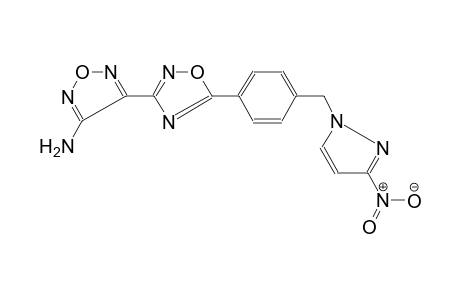 1,2,5-oxadiazol-3-amine, 4-[5-[4-[(3-nitro-1H-pyrazol-1-yl)methyl]phenyl]-1,2,4-oxadiazol-3-yl]-