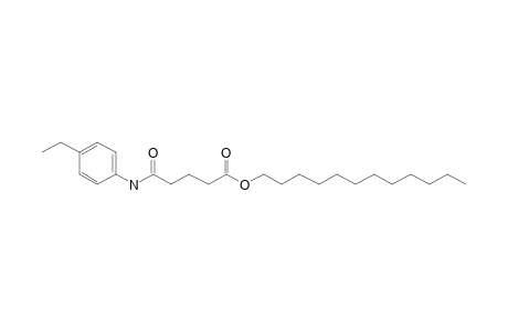 Glutaric acid, monoamide, N-(4-ethylphenyl)-, dodecyl ester