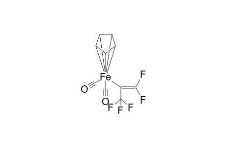Di(carbonyl(.eta.(5)-cyclopentadienyl)(.eta.(1)-1,1,3,3,3-pentafluoroprop-1-en-2-yl)iron