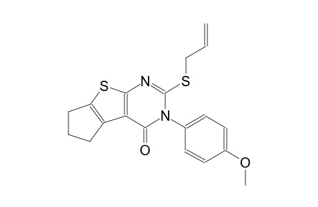 2-(allylsulfanyl)-3-(4-methoxyphenyl)-3,5,6,7-tetrahydro-4H-cyclopenta[4,5]thieno[2,3-d]pyrimidin-4-one