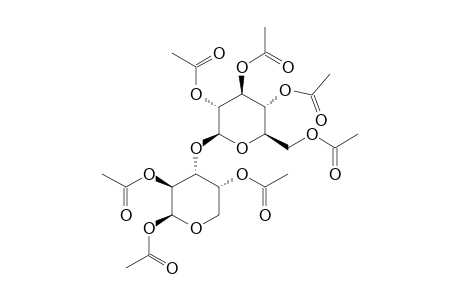 HEPTA-O-ACETYL-BETA-D-GLUCOPYRANOSYL-(1->3)-BETA-D-ARABINOPYRANOSE