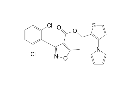 3-(2,6-dichlorophenyl)-5-methyl-4-isoxazolecarboxylic acid, 3-(pyrrol-1-yl)-2-thenyl ester