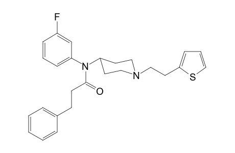 N-3-Fluorophenyl-N-(1-[2-(thiophen-2-yl)ethyl]piperidin-4-yl)-3-phenylpropanamide
