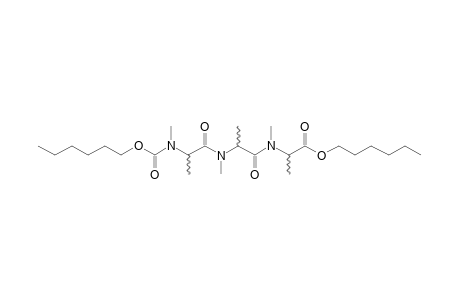 dl-Alanyl-dl-alanyl-dl-alanine, N,N',N''-trimethyl-N'''-hexyloxycarbonyl-, hexyl ester