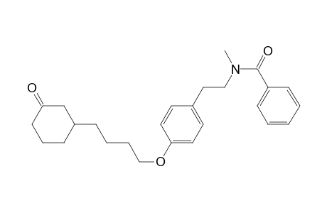 N-Benzoyl-N-methyl-o-[4-(1-oxo-3-cyclohexyl)butyl]-tyramine