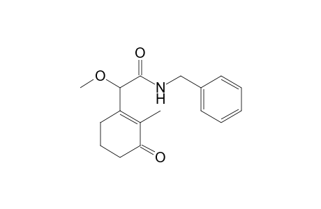 N-Benzyl-2-methoxy-2-(2-methyl-3-oxocyclohex-1-enyl)acetamide