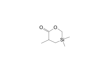 3,3,5-Trimethyl-1,3-oxasilinan-6-one
