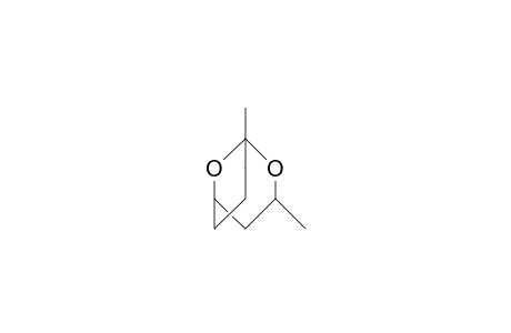 endo-(1S,3S,5R)-1,3-Dimethyl-2,9-dioxa-bicyclo(3.3.1)nonane