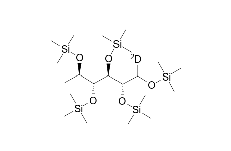 Pentakistrimethylsilyl 6-deoxyglucitol-1-D1 ether