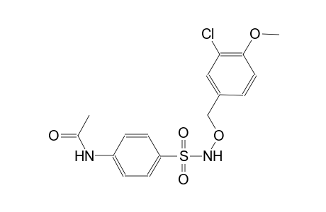 N-[4-({[(3-chloro-4-methoxybenzyl)oxy]amino}sulfonyl)phenyl]acetamide