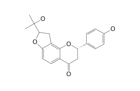 BROSIMACUTIN-E;(2S)-4'-HYDROXY-7,8-[2-(1-HYDROXY-1-METHYLETHYL)-2,3-DIHYDROFURANO]-FLAVANONE