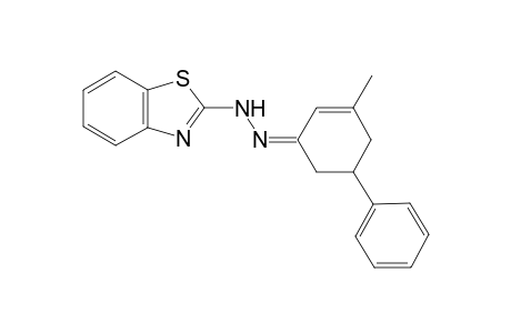 2-Cyclohexen-1-one, 3-methyl-5-phenyl-, 1,3-benzothiazol-2-ylhydrazone