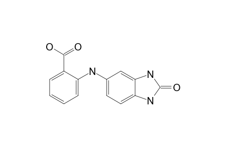 2-[(2-keto-1,3-dihydrobenzimidazol-5-yl)amino]benzoic acid