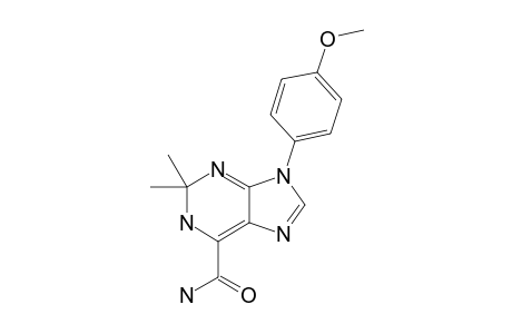 9-(4-methoxyphenyl)-2,2-dimethyl-1H-purine-6-carboxamide