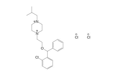 1-[2-(o-CHLOROBENZHYDRYLOXY)ETHYL]-4-ISOBUTYLPIPERAZINE, DIHYDROCHLORIDE