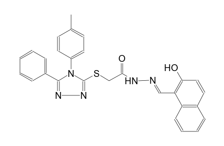 acetic acid, [[4-(4-methylphenyl)-5-phenyl-4H-1,2,4-triazol-3-yl]thio]-, 2-[(E)-(2-hydroxy-1-naphthalenyl)methylidene]hydrazide